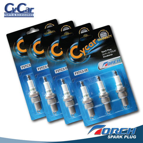 Torch Spark Plug (F5TC3-11) - SET OF 3 (1 pack) or SET OF 12 (4 packs) or SET OF 21 (7 packs)