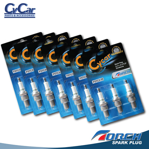 Torch Spark Plug (F5TC3-11) - SET OF 3 (1 pack) or SET OF 12 (4 packs) or SET OF 21 (7 packs)