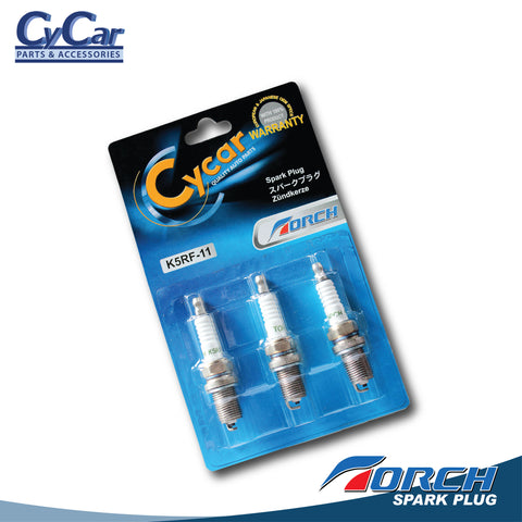 Torch Spark Plug (K5RF-11) - SET OF 3 (1 pack) or SET OF 12 (4 packs) or SET OF 21 (7 packs)