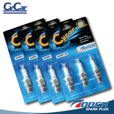 Torch Spark Plug (K5RF-11) - SET OF 3 (1 pack) or SET OF 12 (4 packs) or SET OF 21 (7 packs)
