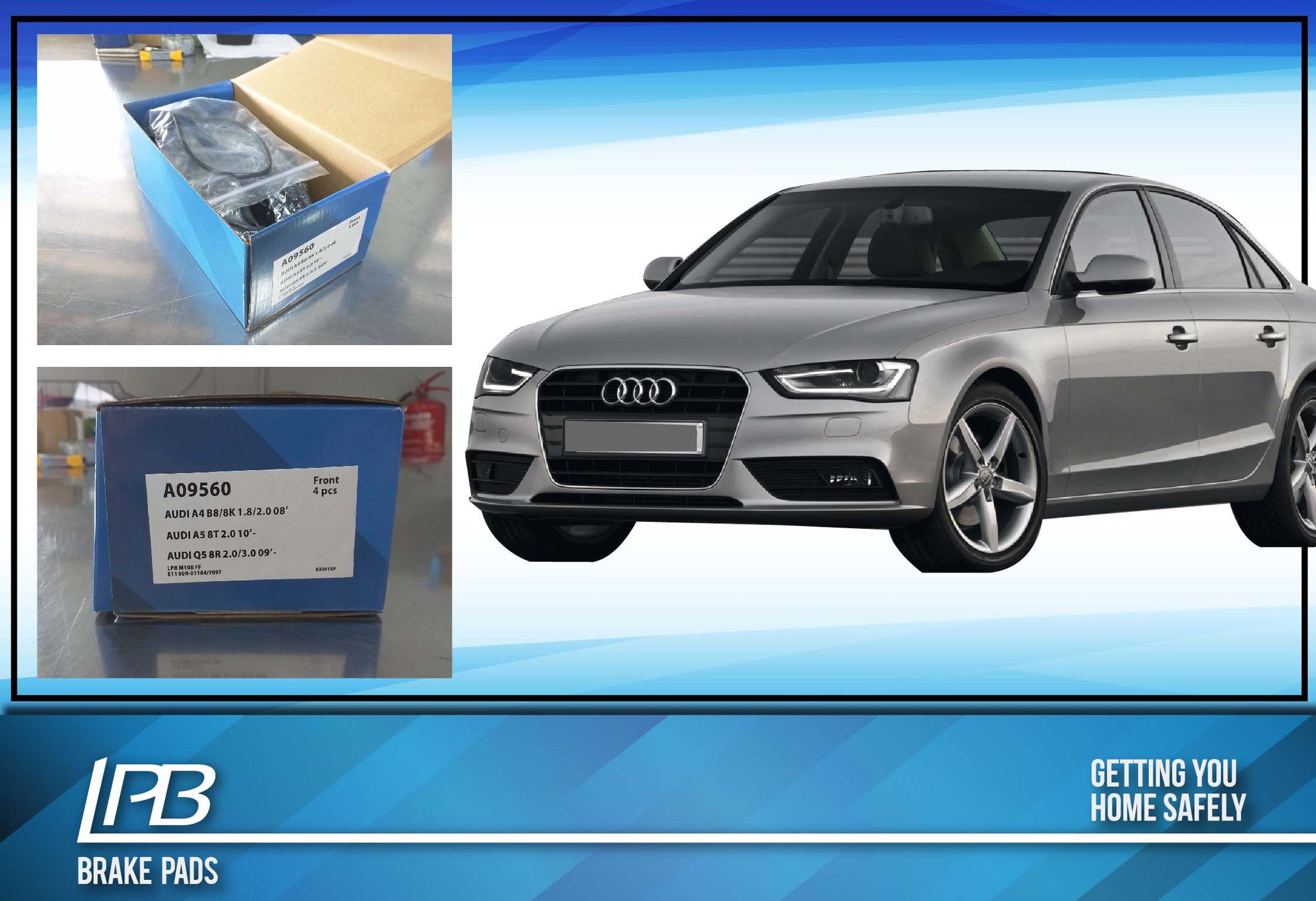 Audi a4 deals b8 brake pads