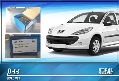 NA11500 Front Pads Peugeot 206 / Naza Bestari
