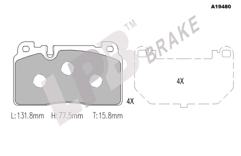 NA19480 Front Pads Audi A7 4G8, Q5 8R