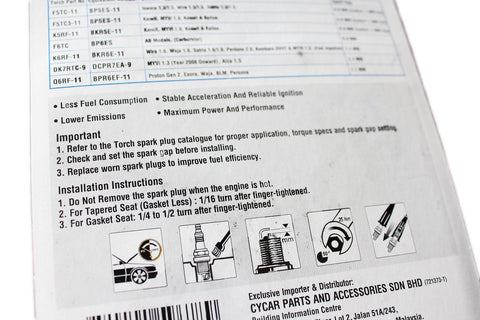Torch Spark Plug (K5RF-11) - SET OF 3