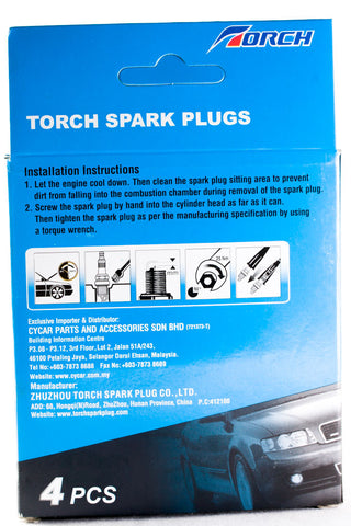 Torch Iridium Spark Plug (K6RTIP-11) - SET OF 4