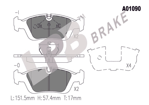 NA01090 Front Pads BMW 3-Series E46/E36