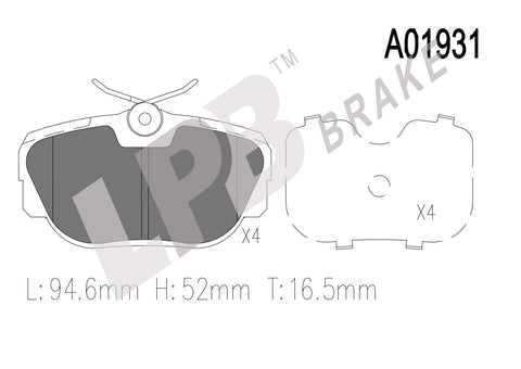 NA01931 Front Pads BMW 3-Series E30