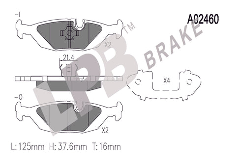 NA02460 Rear Pads BMW 3-Series E30