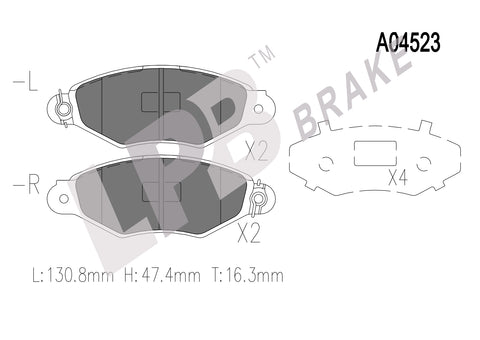 NA04523 Front Pads Renault Kangoo