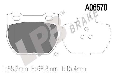 NA06570 Rear Pads Land Rover Defender L317