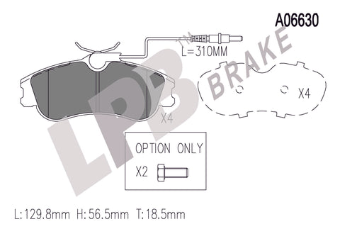 NA06630 Front Pads Citroen Belingo MF