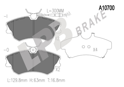 NA10700 Front Pads Renault Espace IV RXE