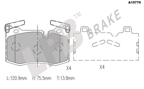 NA15770 Front Pads Mini Cooper R56