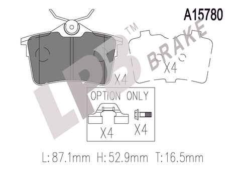 NA15780 Rear Pads Citroen Berlingo B9