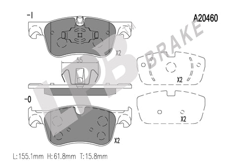 NA20460 Front Pads Citroen C4 II Grand Picasso II