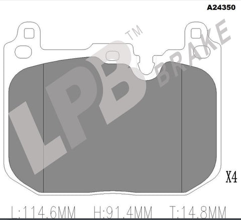 NA24350 Front Pads Mini Cooper F56 JCW