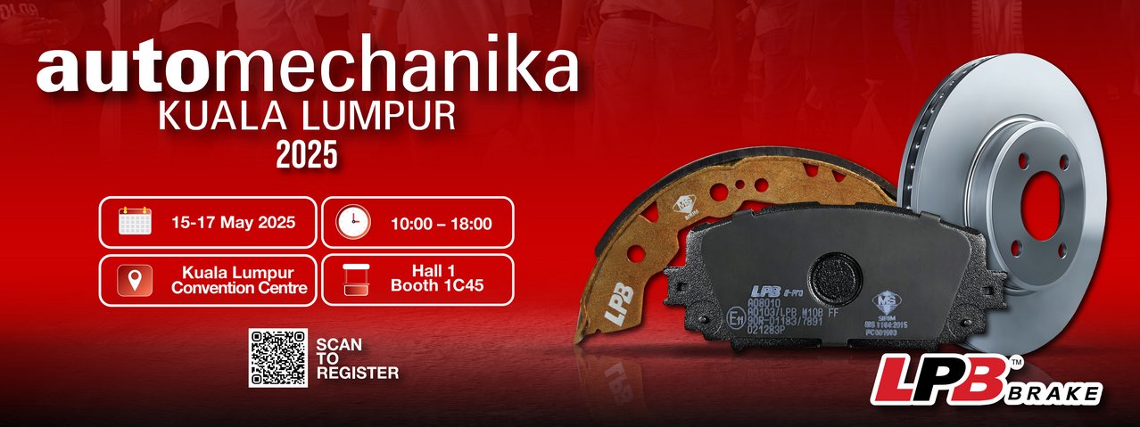 LPB Brake Pad Shoes Disc Rotor automechanika KL 2025